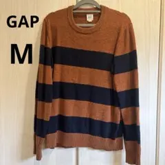 GAP メンズ　ストライプ　ニット　Mサイズ
