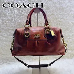 【極美品】OLDCOACH ハンドバッグ ターンロック マディソン 2way COACH◇オールドコーチ/ターンロック/2WAY/ダブルターンロック