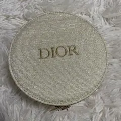 DIOR ゴールド ラウンドポーチ