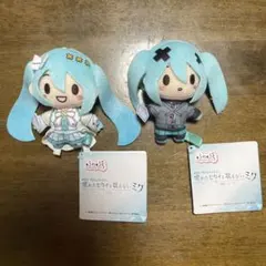 プロセカ　ふわぷちマスコット　初音ミク 2種類セット 窓ミク バツミク