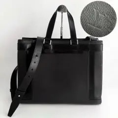 ルイヴィトン タイガ カスベックPM 2way トートバッグ LVロゴ 黒 牛革のサムネイル