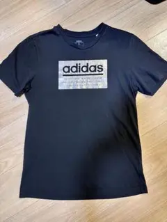 【人気】adidas Tシャツ M ブラック ビッグロゴ 半袖 カジュアル