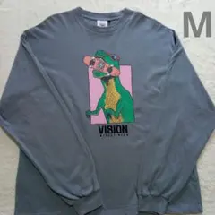 【VIBION STREET WEAR】プリント　ロゴ黒刺繍　ビックサイズ　M
