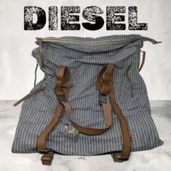 DIESEL ディーゼル ストライプ メッセンジャーバッグ トートバッグ 本革のサムネイル