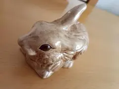 陶器製 うさぎ　置物　ガーデニング　イースター