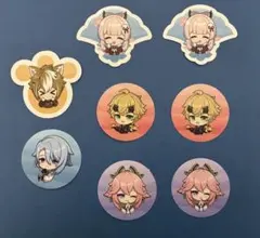 原神 スシローコラボ ステッカー 8枚セット売り