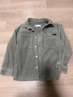 ZARA コーデュロイシャツ サイズ7 オリーブグリーン