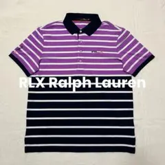 RLX ラルフローレン ゴルフ ポロシャツ L ボーダー 半袖　美品