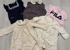 まとめ売り 80ロンパースセット プチバトー 西松屋 女の子 ベビー服