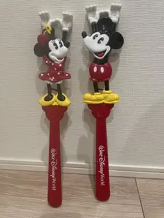 アメリカ　ディズニーランド ミッキーマウス ミニーマウス 孫の手 2本セット