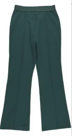 COCA 裏起毛ジョーゼットピンタックフレアパンツ