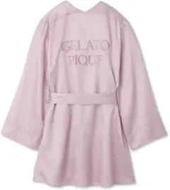 ジェラピケ ガウン サテン ピンク ルームウェア