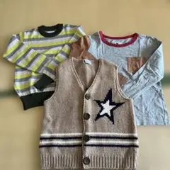 Sayegusa & Co. カットソー&セーター&ベスト　3点セット