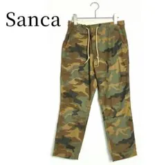 【サンカ】メンズ迷彩ロングパンツ カーキ キッズサイズ 日本製 Sanca