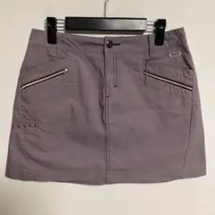 Oakley ゴルフスカート 紫色 ストライプ L
