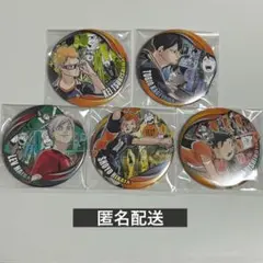 【匿名配送】 ハイキュー!! コレクション缶バッジ メモリーズ 5点セット