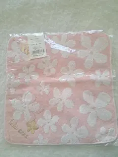 花柄タオルハンカチ