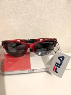 ※FILA スポーツサングラス レッド 新品　未使用　度なし ☆最終値下げ