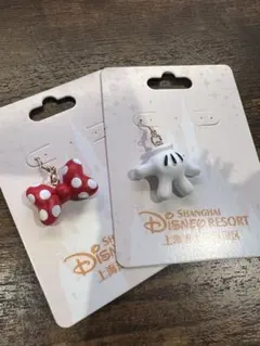 新品未使用　上海ディズニーリゾート ミニー ミッキー ピアス