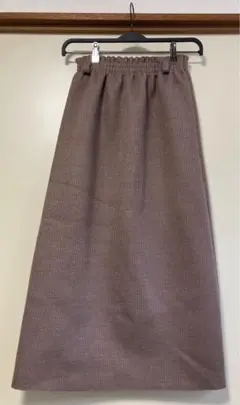 一回試着のみ！美品　グレイル　バックスリットニットロングスカート　M size