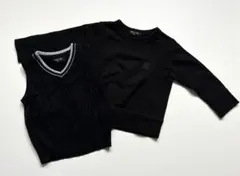 コムサイズム　トレーナー&ベスト　90サイズ