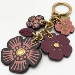 ⭐️美品⭐COACH コーチ ティーローズ キーホルダー バッグチャーム 希少
