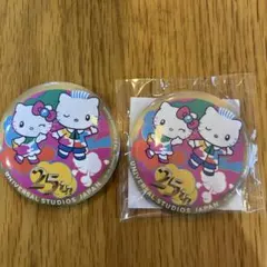 USJ 25周年 ハローキティ 缶バッジ