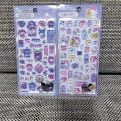 クロミ&キティ　3Dクリスタルシール 2枚セット