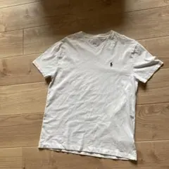 POLO RALPH LAUREN ホワイト Vネック Tシャツ