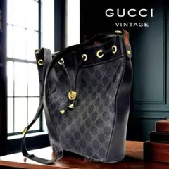美品希少✧GUCCIオールドグッチ ショルダーバッグ シェリーライン 巾着 
