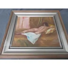 美術館収蔵画家 真野広 裸婦 美人画 油絵 - メルカリ