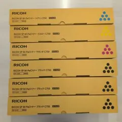 RICOH SPM-PaCトナー C750 10本(各2セット+ ブラック2本) - メルカリ