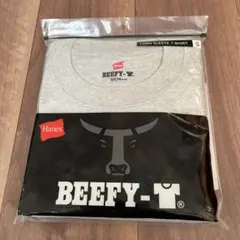 ヘインズBEEFY-T long sleeve t-shirt Sサイズ/グレー