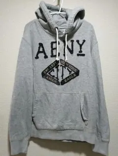 AMERICAN EAGLE グレー 裏起毛 プルオーバーパーカー Mサイズ