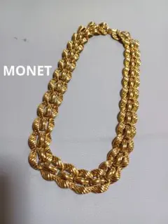 c18 MONET ゴールドカラー チェーンネックレス　レアのサムネイル