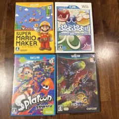 Wii 4点セット Wiiカセット四個セット - メルカリ