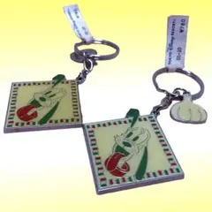 プルート プレートキーホルダー2個 ミッキーイタリアーノ 東京ディズニーシー