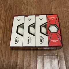 【訳あり】キャロウェイ ボール HEX BLACK & CHROME SOFT