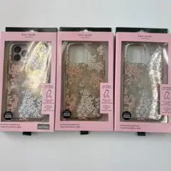 【美品】kate spade フラワー柄 iPhone用ケース 3個セット