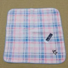 Munsingwear タオルハンカチ チェック ペンギン刺繍のサムネイル