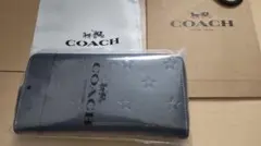 新品 未使用 COACH コーチ 長財布　スター ブラック CW296