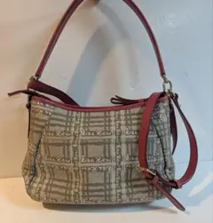 美品 ニナリッチ キャンバスレザー　２ｗａyショルダー バッグのサムネイル