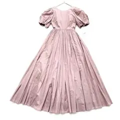 新品未使用 スナイデル バルーン袖 ロング ワンピース リボン ドレス ピンク