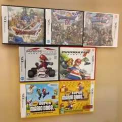 DS/3DSソフト　ドラクエ６，９，１１　マリオカート、マリオブラザーズ