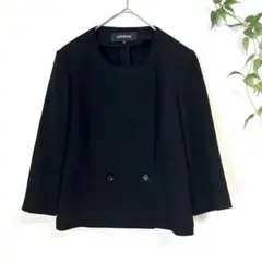 美品✨ ソワールベニール 【11号】ノーカラー 日本製 フォーマル 冠婚葬祭