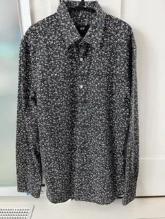 H&M 花柄スリムフィット長袖シャツ