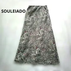 SOULEIADO トゥモローランド 24ssリネン ボタニカル マキシスカートのサムネイル