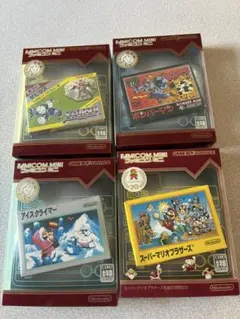 GBA ファミコンミニ4本 CIB Set 美品