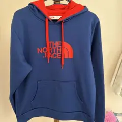THE NORTH FACE パーカー ネイビー×レッド 表記M