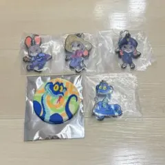 ズートピア ジュディ ラバーキーホルダー コンプ ＆ ゲイリー グッズセット